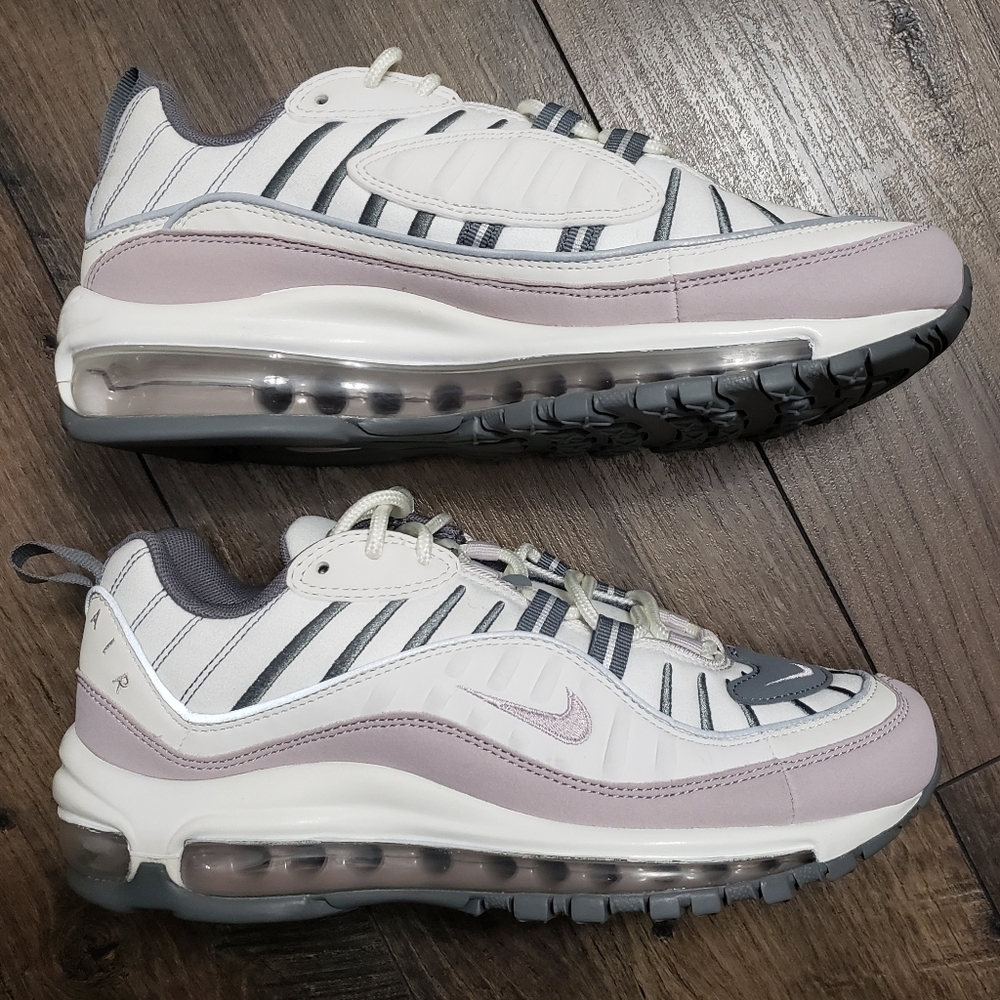 NIKE AIR MAX 98 Running/Cross Training Cream Lilac - Picture 3 of 7
